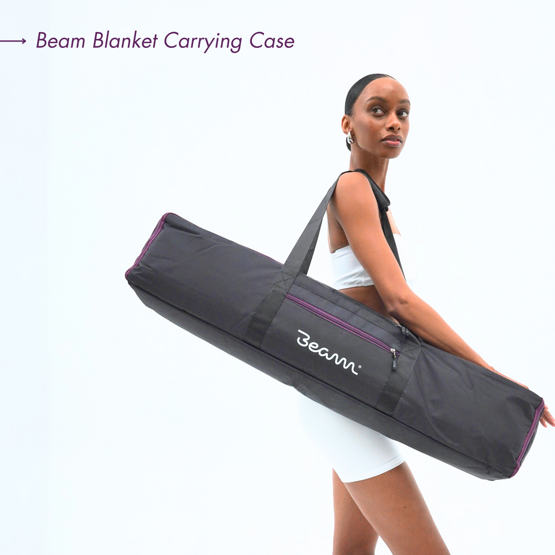 Beam Blanket carrying case shown for scale